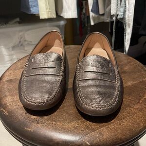 Tod's Dark Brown Leather Loafers